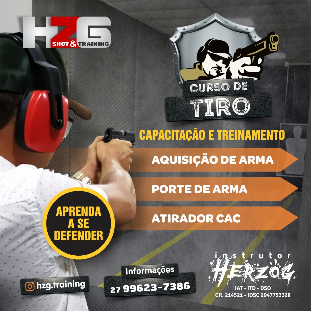 Página de Agendamento | HZG SHOT & TRAINING